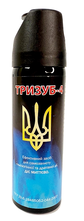 Газовый баллончик Тризуб-4	(100 мл.)