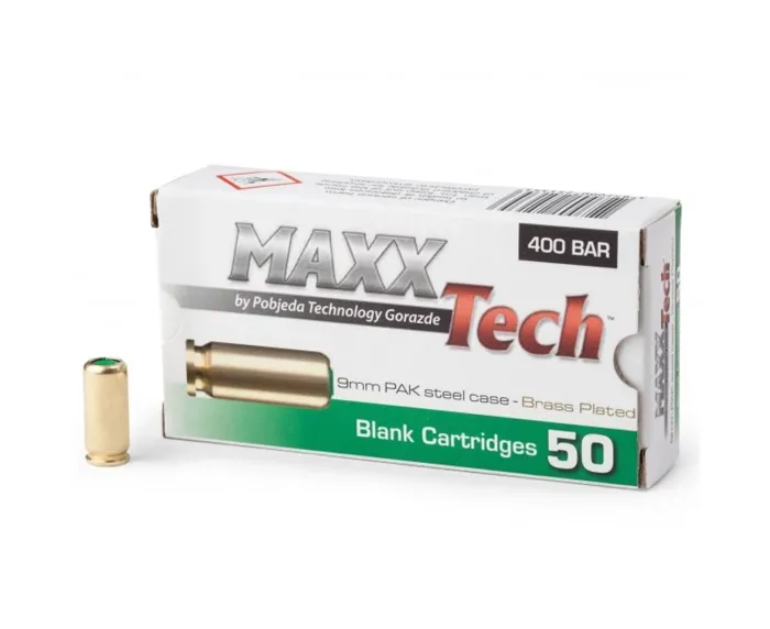 Патрони холості пістолетні Maxx Tech 9 mm